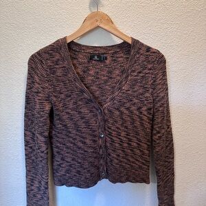 Volcom Marled Knit Cropped Cardigan | XS